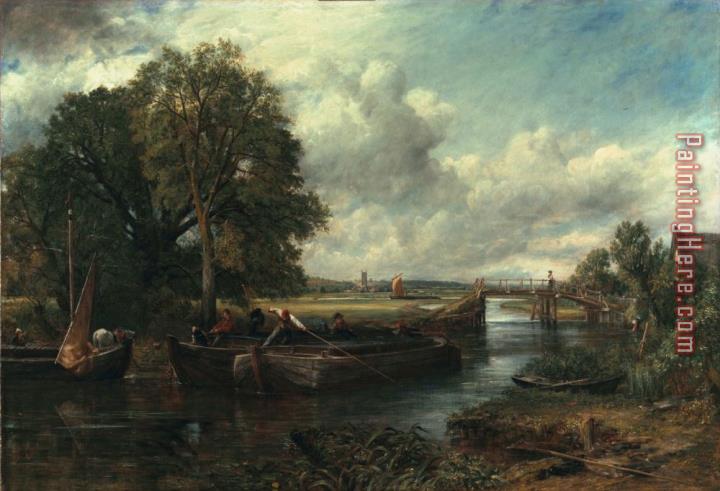 John Constable View of the Stour near Dedham